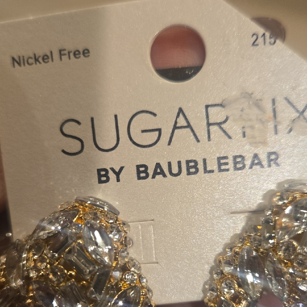 New Sugarfix by BaubleBar Gold Statement Earrings - Picture 2 of 8